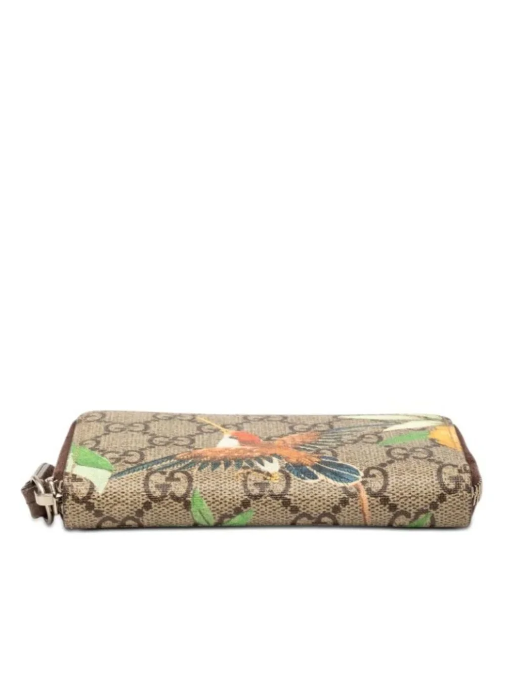 ★SOLD★ Gucci GG Supreme Tian Zip Around Coin Purse Beige Brown Leather - Picture 3 of 6